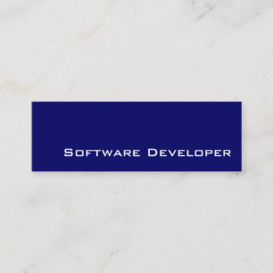 Cartes de visite de développeurs de logiciels blan
