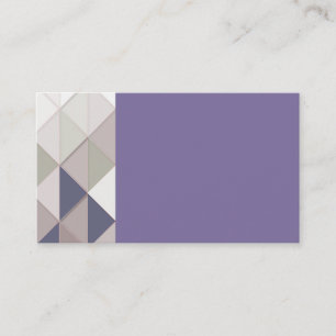 Cartes de visite de diamants géométriques violet