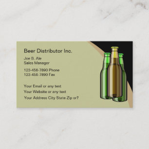 Cartes de visite de distributeur de bière