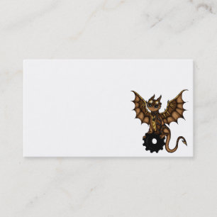 Cartes de visite de dragon de Steampunk