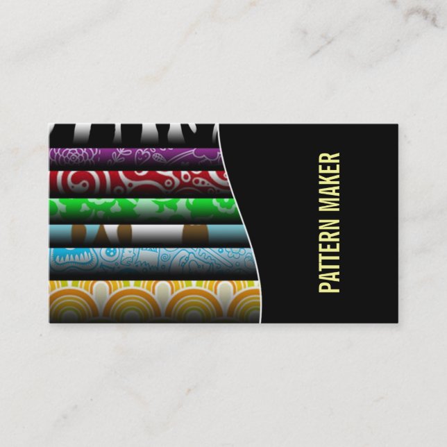 Cartes de visite de fabricant de motif (Devant)