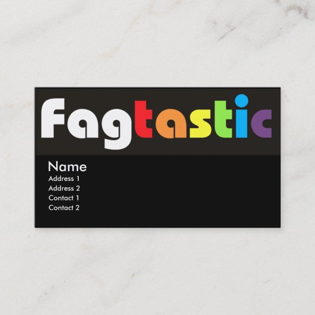 Cartes de visite de Fagtastic (Devant)