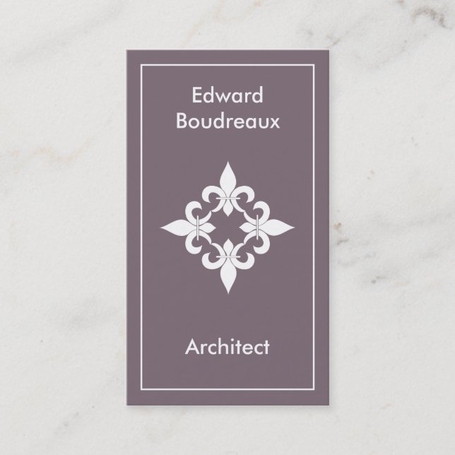 Cartes de visite de Fleur de Lis Steel (Devant)