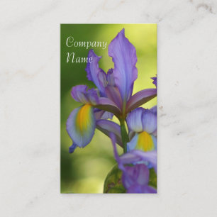 Cartes de visite de fleur d'iris