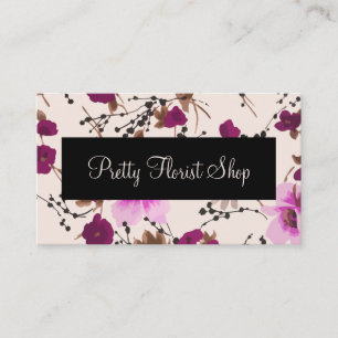 Cartes de visite de fleuriste