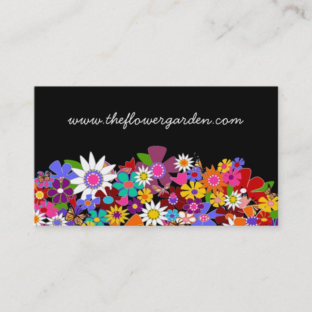Cartes de visite de fleuriste (Devant)