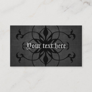 Cartes de visite de fleurs gothiques foncés pour p