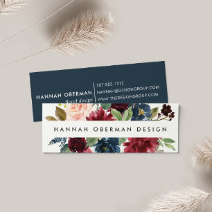 Cartes de visite de fleurs radieuses   Mini