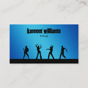 Cartes de visite de forme physique de danse