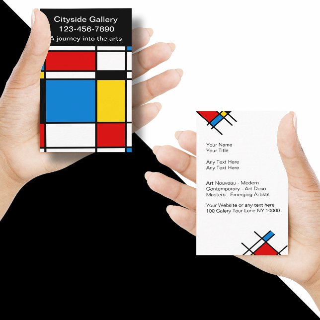 Cartes de visite de galerie d'art moderne (Créateur téléchargé)