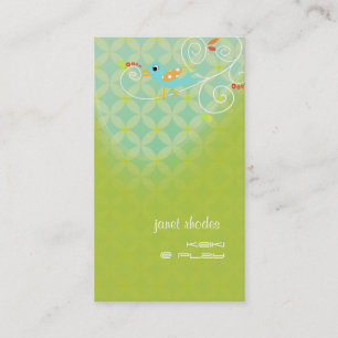 Cartes de visite de garde d'enfants