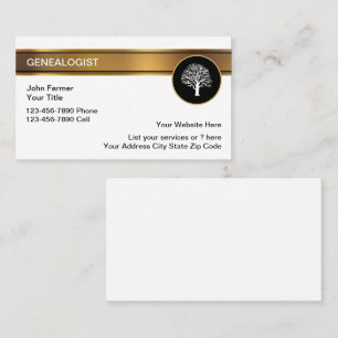 Cartes de visite de généalogiste