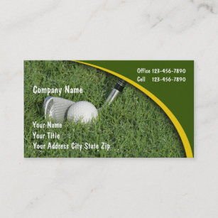 Cartes de visite de golf