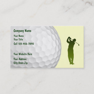 Cartes de visite de golf