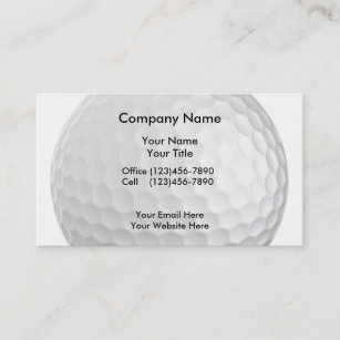 Cartes de visite de golf