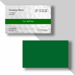Cartes de visite de golf