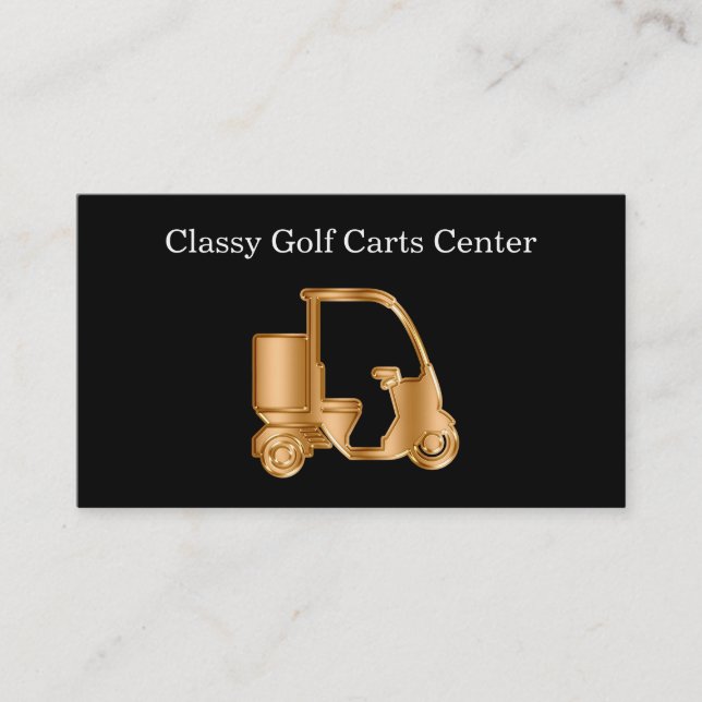 Cartes de visite de golf élégantes (Devant)