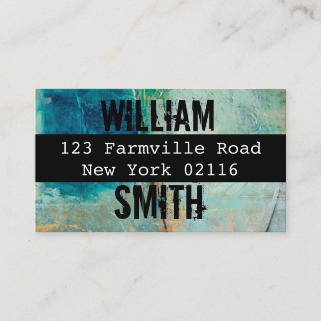 cartes de visite de graffiti de dégradation (Devant)