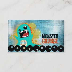 Cartes de visite de grunge de monstre