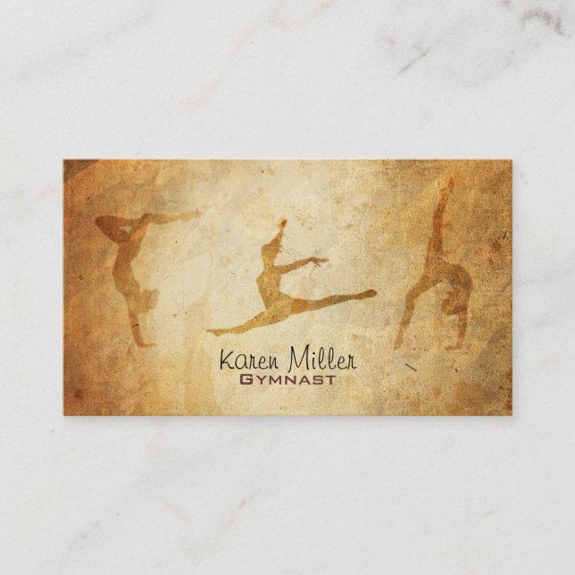 Cartes de visite de gymnaste (Devant)