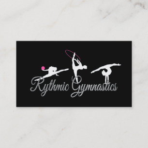 Cartes de visite de gymnastique rythmique