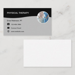 Cartes de visite de kinésithérapeute pour cabinet