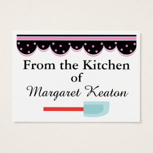 Cartes De Visite De la boîte de réception de cadeaux de cuisine par