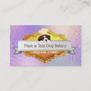 Cartes de visite de la boulangerie Holographic Dog