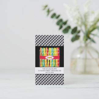 Cartes de visite de la boutique de bonbons