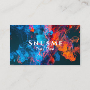 Cartes de visite de la boutique de vapotage
