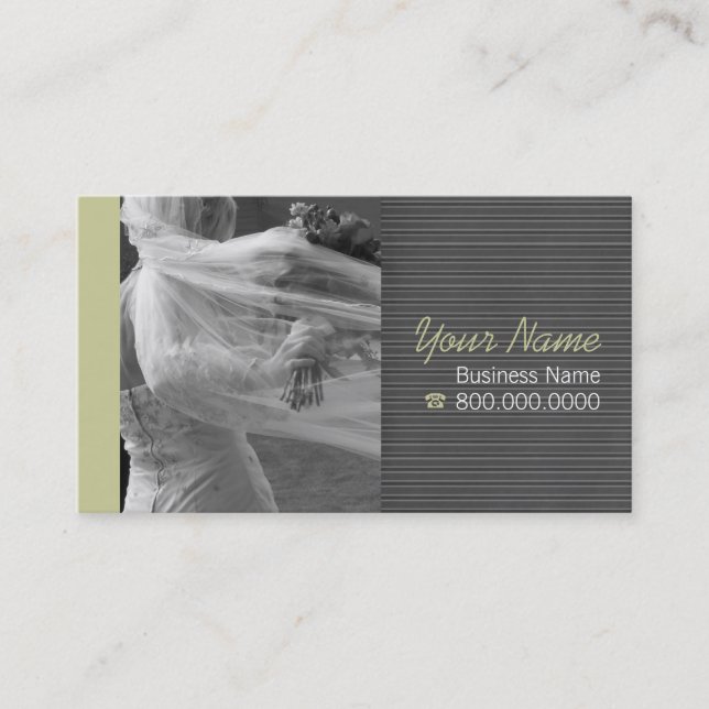 Cartes de visite de la Boutique nuptiale (Devant)