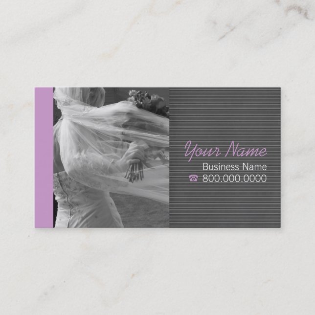 Cartes de visite de la Boutique nuptiale (Devant)