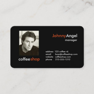 Cartes de visite de la cafétéria