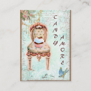 Cartes de visite de la chaire victorienne Cupcake