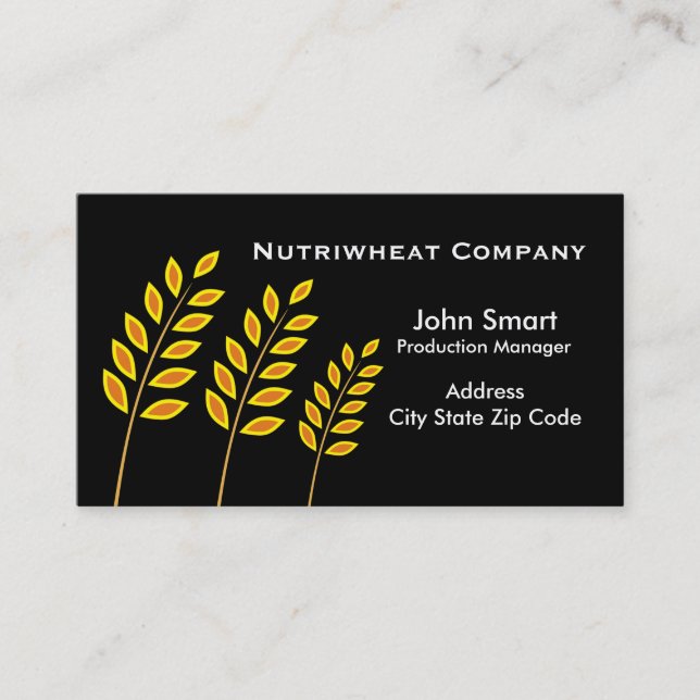 Cartes de visite de la Compagnie du blé (Devant)