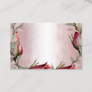Cartes de visite de la flore de l'aquarelle