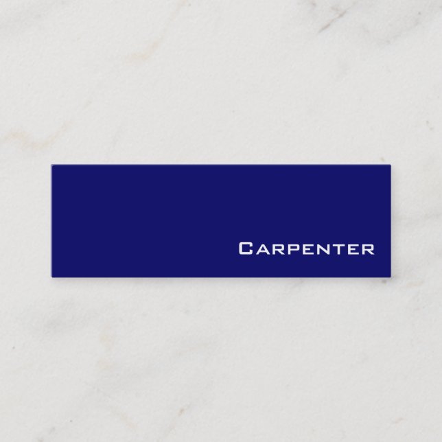 Cartes de visite de la marine blanche Carpenter (Devant)