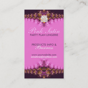 Cartes de visite de la partie de lingerie en dente