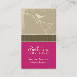 Cartes de visite de la petite Birdie Custom (fuchs