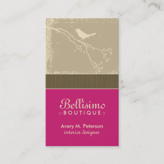 Cartes de visite de la petite Birdie Custom (fuchs