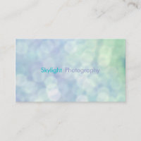 Cartes de visite de la photographie de Blue Bokeh