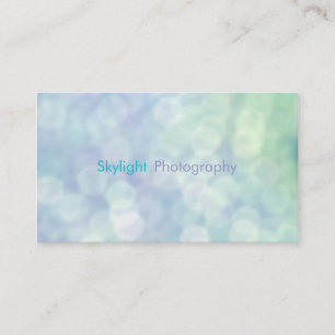 Cartes de visite de la photographie de Blue Bokeh