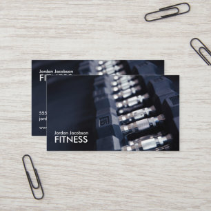 Cartes de visite de la remise en forme de Dumbbell