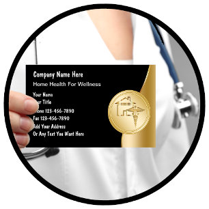 Cartes de visite de la santé à domicile