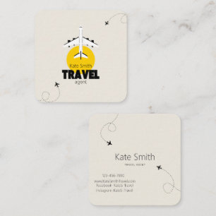 Cartes de visite de l'agence de voyage !