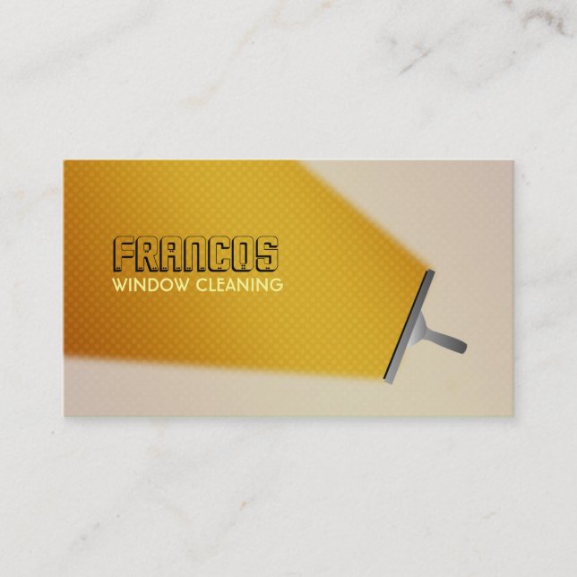 Cartes de visite de laveur de vitres (Devant)