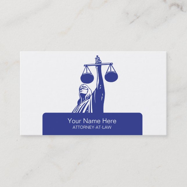 Cartes de visite de l'avocat (Devant)