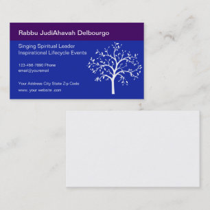 Cartes de visite de leader spirituel chantant