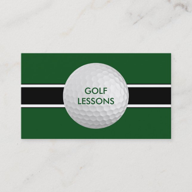 Cartes de visite de leçons de golf (Devant)