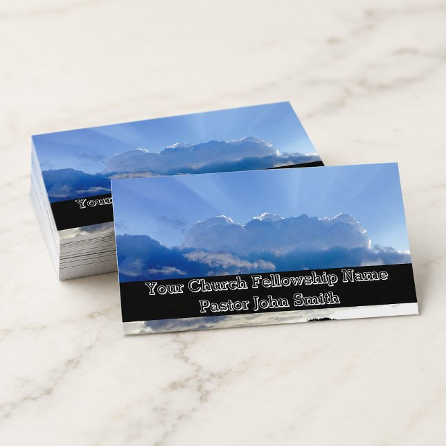 Cartes de visite de l'église Big Blue Sky (Créateur téléchargé)